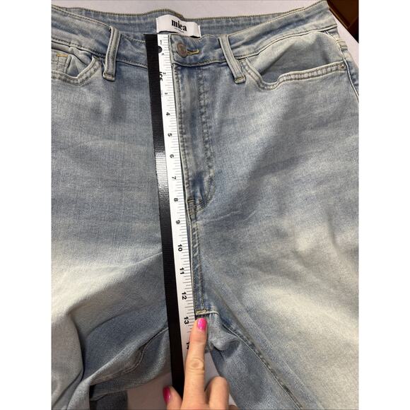 Wide Leg Blue Denim Jeans - Picture 8 of 10